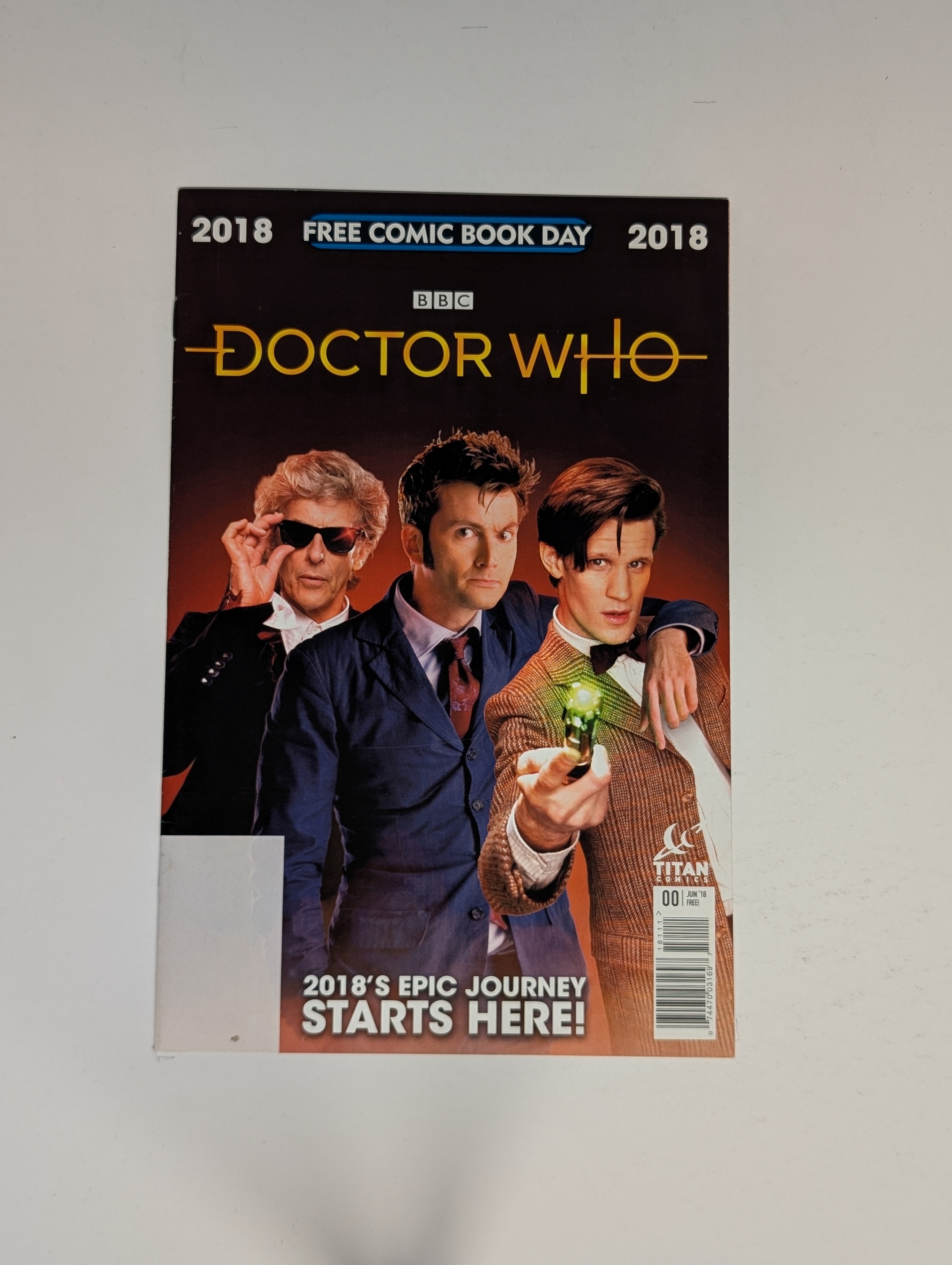 Comic - Tenth, Eleventh, Twelfth Doctor FCBD 2018
