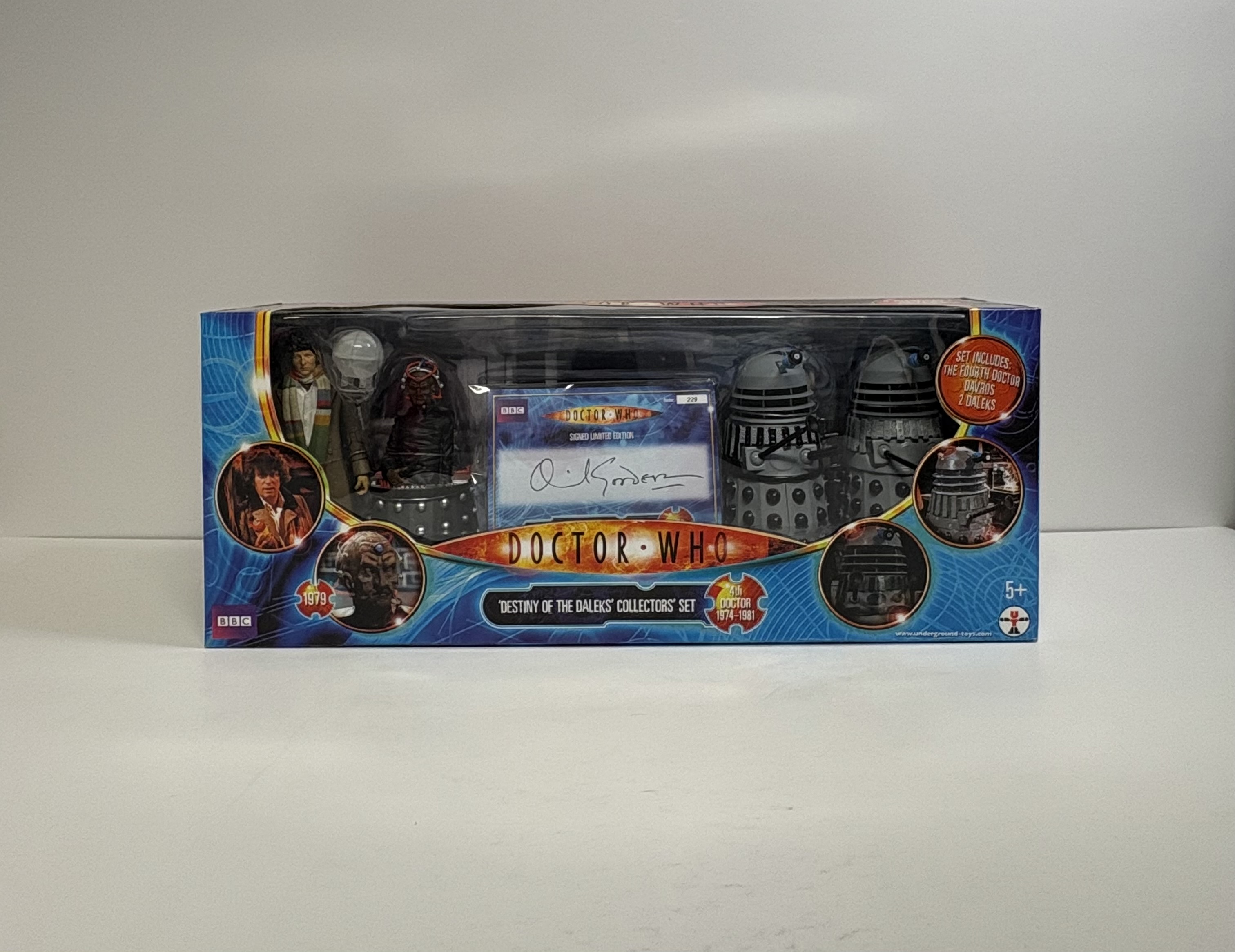 Destiny Of The Daleks Collectors Set (SIGNED Edition) - w/ Fourth Doctor, Davros, x2 Daleks