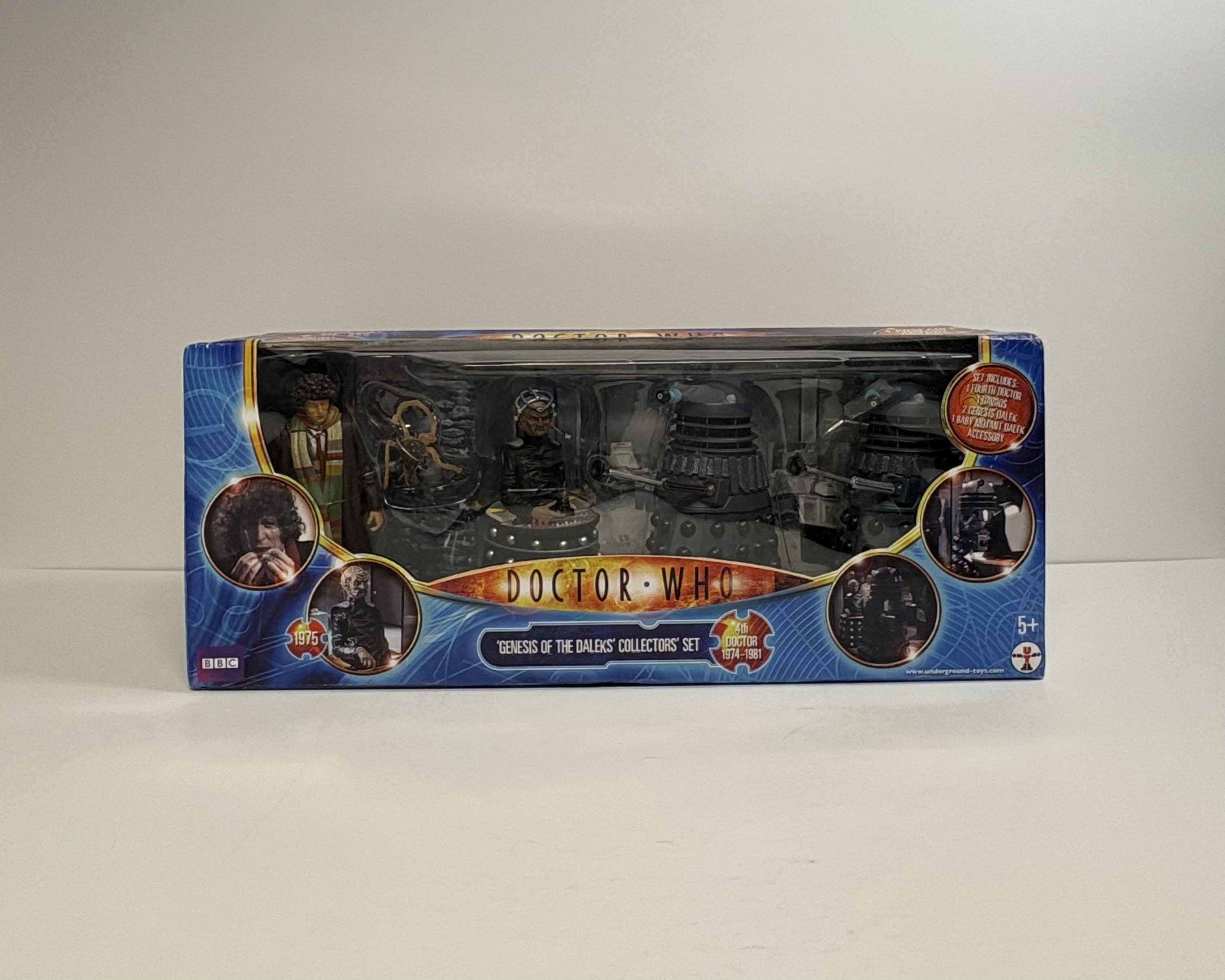 Genesis Of The Daleks Collectors Set - w/ Fourth Doctor, Davros, x2 Genesis Daleks, Baby Mutant Dalek